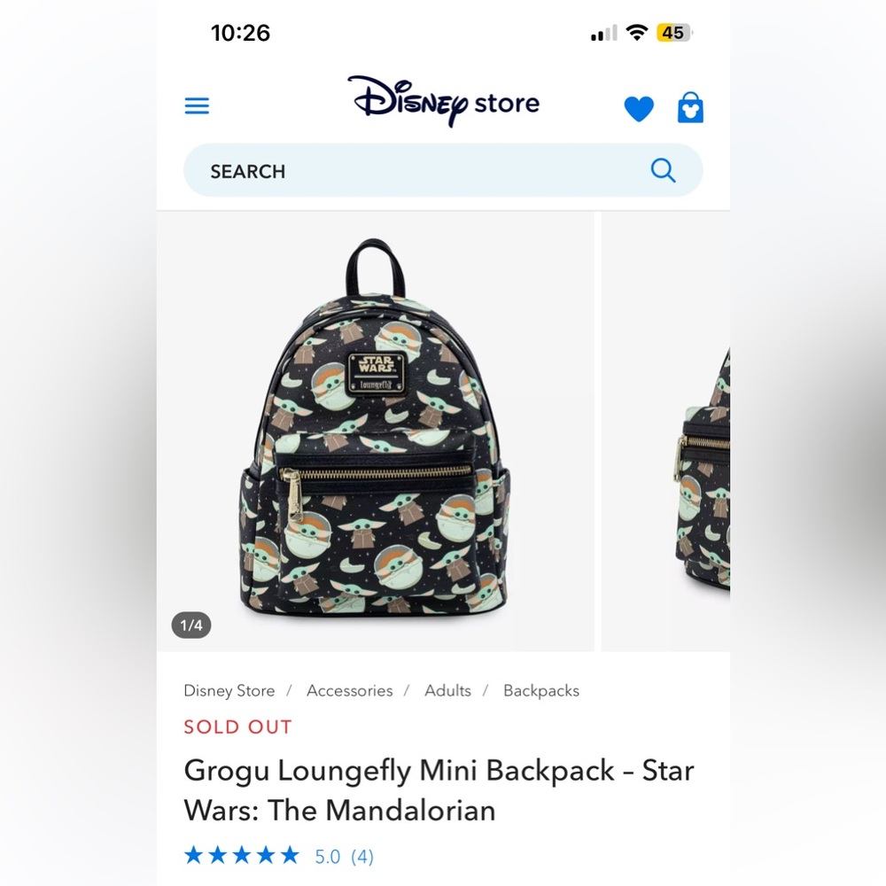 Grogu Loungefly Mini Backpack – Star Wars: The Mandalorian